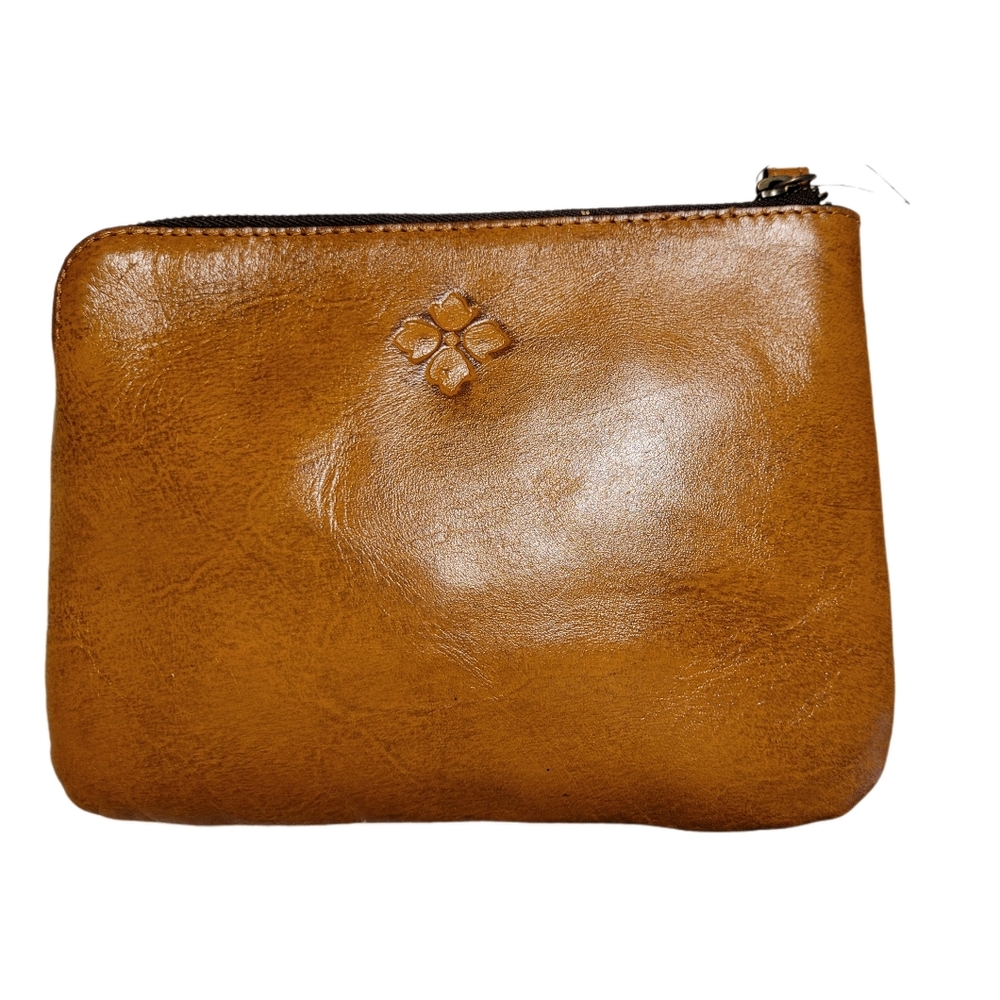 PATRICIA NASH Cassini Clutch/Wristlet Tooled Leather Gold NWT - Picture 2 of 10